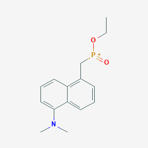 {[5-(Dimethylamino)naphthalen-1-yl]methyl}(ethoxy)oxophosphanium