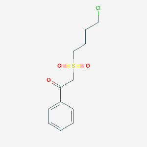 2-(4-Chlorobutane-1-sulfonyl)-1-phenylethan-1-one