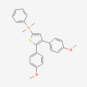 [4,5-Bis(4-methoxyphenyl)thiophen-2-yl](dimethyl)phenylsilane