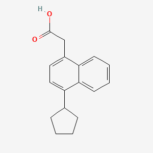 (4-Cyclopentylnaphthalen-1-yl)acetic acid