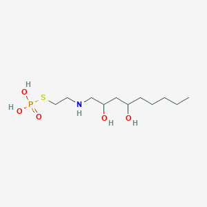 S-{2-[(2,4-Dihydroxynonyl)amino]ethyl} dihydrogen phosphorothioate