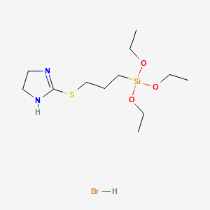 4,5-Dihydro-2-((3-(triethoxysilyl)propyl)thio)-1H-imidazole monohydrobromide