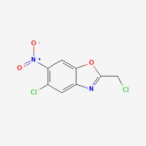 molecular formula C8H4Cl2N2O3 B1435723 5-氯-2-氯甲基-6-硝基苯并恶唑 CAS No. 1126637-40-8