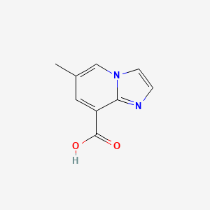 molecular formula C9H8N2O2 B1435724 6-甲基咪唑并[1,2-a]吡啶-8-羧酸 CAS No. 1427082-16-3