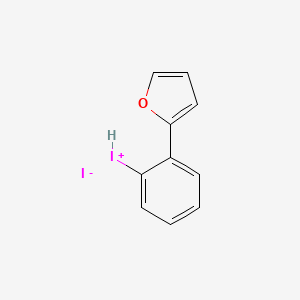 molecular formula C10H8I2O B14357251 [2-(Furan-2-yl)phenyl]iodanium iodide CAS No. 92543-70-9