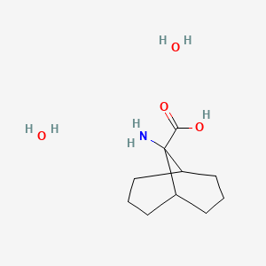 molecular formula C10H21NO4 B14357260 9-Aminobicyclo[3.3.1]nonane-9-carboxylic acid;dihydrate CAS No. 91650-51-0