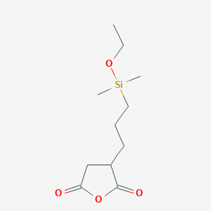 3-{3-[Ethoxy(dimethyl)silyl]propyl}oxolane-2,5-dione