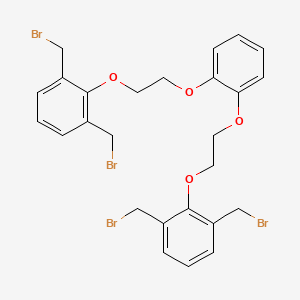 1,1'-[1,2-Phenylenebis(oxyethane-2,1-diyloxy)]bis[2,6-bis(bromomethyl)benzene]