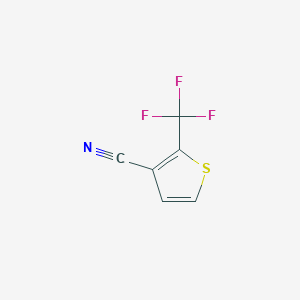 molecular formula C6H2F3NS B1435729 2-(Trifluoromethyl)thiophene-3-carbonitrile CAS No. 2060062-40-8