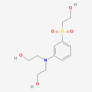 2,2'-{[3-(2-Hydroxyethanesulfonyl)phenyl]azanediyl}di(ethan-1-ol)