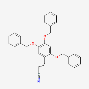 3-[2,4,5-Tris(benzyloxy)phenyl]prop-2-enenitrile