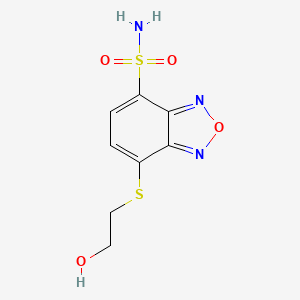 7-[(2-Hydroxyethyl)sulfanyl]-2,1,3-benzoxadiazole-4-sulfonamide