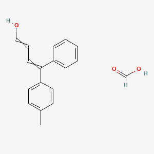 Formic acid;4-(4-methylphenyl)-4-phenylbuta-1,3-dien-1-ol