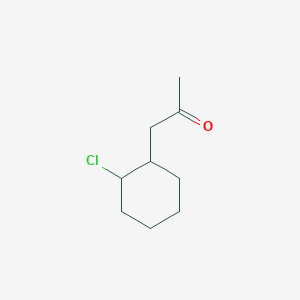 molecular formula C9H15ClO B14357414 1-(2-Chlorocyclohexyl)propan-2-one CAS No. 90284-93-8