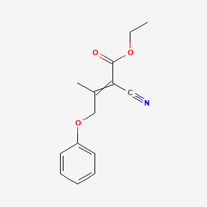 Ethyl 2-cyano-3-methyl-4-phenoxybut-2-enoate