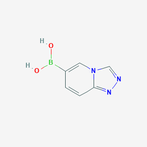 molecular formula C6H6BN3O2 B1435743 {[1,2,4]Triazolo[4,3-a]pyridin-6-yl}boronic acid CAS No. 1588769-41-8