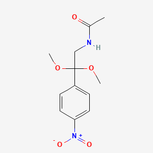 N-[2,2-Dimethoxy-2-(4-nitrophenyl)ethyl]acetamide