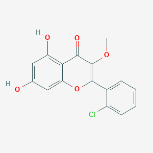 2-(2-Chlorophenyl)-5,7-dihydroxy-3-methoxy-4H-1-benzopyran-4-one