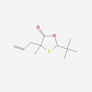 1,3-Oxathiolan-5-one, 2-(1,1-dimethylethyl)-4-methyl-4-(2-propenyl)-