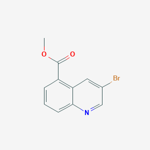 molecular formula C11H8BrNO2 B1435762 Methyl 3-bromoquinoline-5-carboxylate CAS No. 1942057-53-5