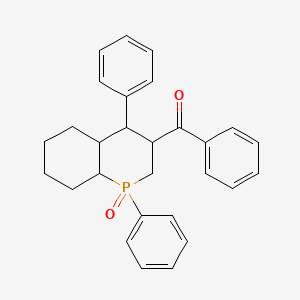 3-Benzoyl-1,4-diphenyldecahydro-1lambda~5~-phosphinolin-1-one