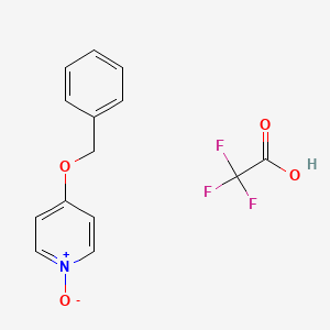 1-Oxido-4-phenylmethoxypyridin-1-ium;2,2,2-trifluoroacetic acid