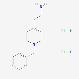 molecular formula C14H22Cl2N2 B1435770 2-(1-Benzyl-3,6-dihydro-2H-pyridin-4-yl)ethanamine;dihydrochloride CAS No. 1417349-37-1