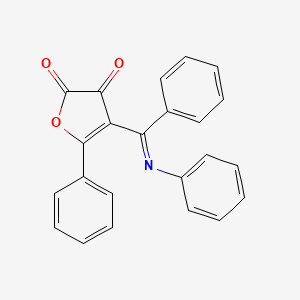 5-Phenyl-4-[(E)-phenyl(phenylimino)methyl]furan-2,3-dione