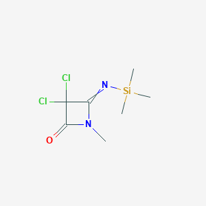 3,3-Dichloro-1-methyl-4-[(trimethylsilyl)imino]azetidin-2-one