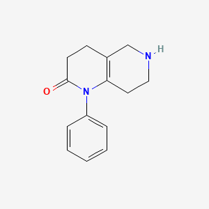 1-Phenyl-3,4,5,6,7,8-hexahydro-1,6-naphthyridin-2-one