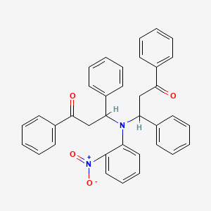 3,3'-[(2-Nitrophenyl)azanediyl]bis(1,3-diphenylpropan-1-one)