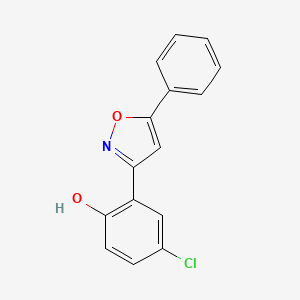 4-Chloro-6-(5-phenyl-1,2-oxazol-3(2H)-ylidene)cyclohexa-2,4-dien-1-one