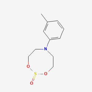 6-(3-Methylphenyl)-1,3,2lambda~4~,6-dioxathiazocan-2-one