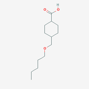 molecular formula C13H24O3 B14357823 4-[(Pentyloxy)methyl]cyclohexane-1-carboxylic acid CAS No. 92667-75-9