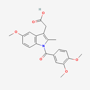 [1-(3,4-Dimethoxybenzoyl)-5-methoxy-2-methyl-1H-indol-3-yl]acetic acid