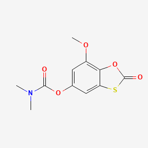 7-Methoxy-2-oxo-2H-1,3-benzoxathiol-5-yl dimethylcarbamate