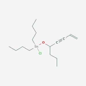 Dibutyl(chloro)[(oct-7-en-5-yn-4-yl)oxy]stannane