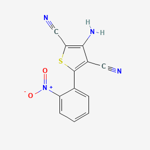 3-Amino-5-(2-nitrophenyl)thiophene-2,4-dicarbonitrile