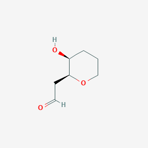 [(2S,3S)-3-Hydroxyoxan-2-yl]acetaldehyde