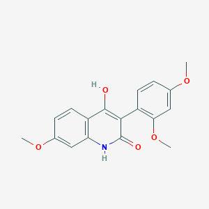 3-(2,4-Dimethoxyphenyl)-4-hydroxy-7-methoxyquinolin-2(1H)-one