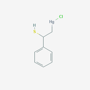 Chloro(2-phenyl-2-sulfanylethyl)mercury