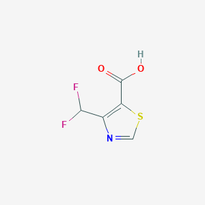 molecular formula C5H3F2NO2S B1435801 4-(Difluoromethyl)-1,3-thiazole-5-carboxylic acid CAS No. 2007917-53-3