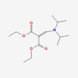 molecular formula C14H25NO4 B14358016 Diethyl[(dipropan-2-ylamino)methylidene]propanedioate CAS No. 92329-85-6