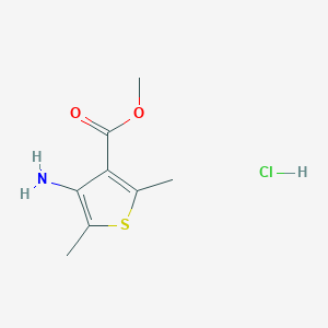 molecular formula C8H12ClNO2S B1435802 4-氨基-2,5-二甲基噻吩-3-甲酸甲酯盐酸盐 CAS No. 121071-73-6