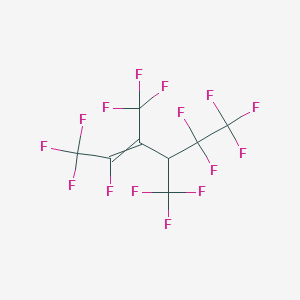 molecular formula C8HF15 B14358024 1,1,1,2,5,5,6,6,6-Nonafluoro-3,4-bis(trifluoromethyl)hex-2-ene CAS No. 90907-34-9