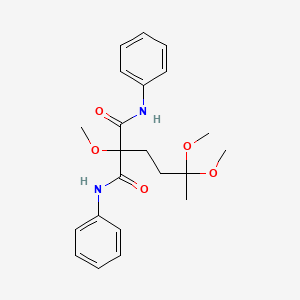 2-(3,3-Dimethoxybutyl)-2-methoxy-N~1~,N~3~-diphenylpropanediamide