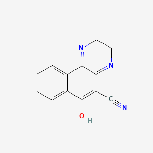 Benzo[f]quinoxaline-5-carbonitrile, 2,3,4,6-tetrahydro-6-oxo-