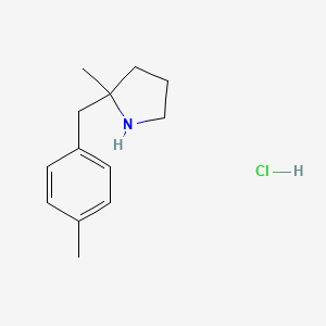 molecular formula C13H20ClN B1435825 2-Methyl-2-[(4-methylphenyl)methyl]pyrrolidine hydrochloride CAS No. 2060000-33-9