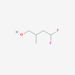 molecular formula C5H10F2O B1435829 4,4-Difluoro-2-methylbutan-1-ol CAS No. 1909308-66-2