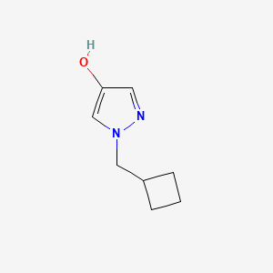 molecular formula C8H12N2O B1435834 1-(cyclobutylmethyl)-1H-pyrazol-4-ol CAS No. 1593402-99-3